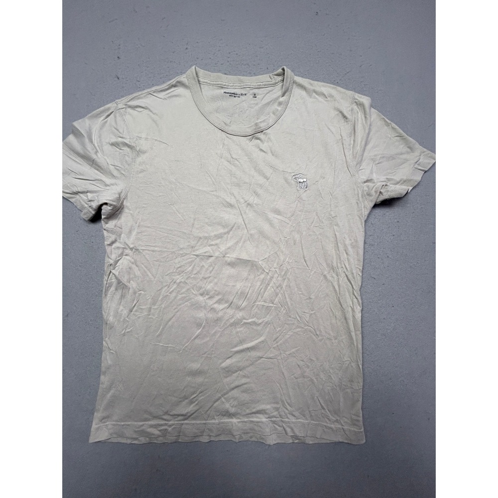 Abercrombie & Fitch Soft A&F Tee Cotton Blend Tan M Mens